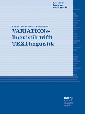 cover image of VARIATIONslinguistik trifft TEXTlinguistik